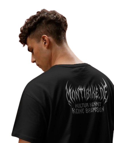 MONTIBIKE Unisex Oversized T-shirt // „Kultur Kennt Keine Bremsen"
